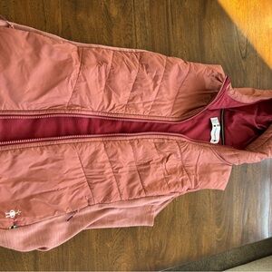 Smartwool Women's Vest in Rose and Burgundy